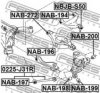 FEBEST NAB-194 Control Arm-/Trailing Arm Bush